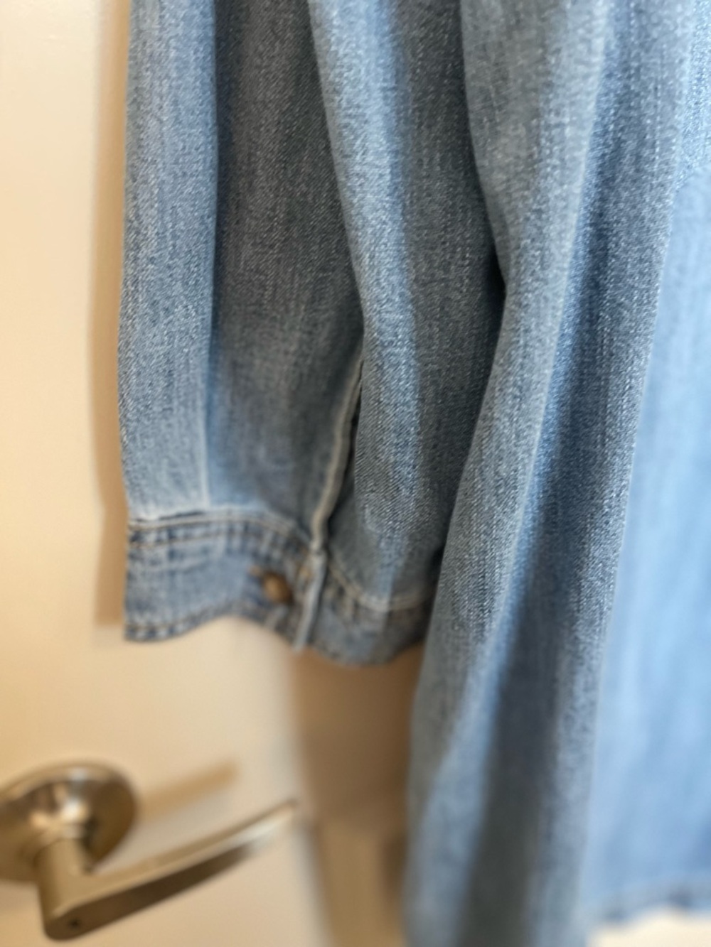 Old Navy Light Blue Denim Shirt Dress - Picture 5 of 6